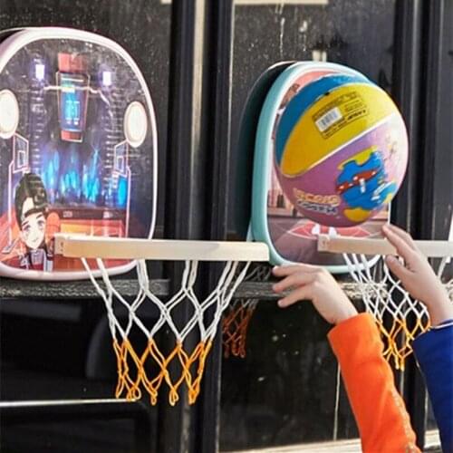 Sports Toy Childrens Indoor Basketball Rack Hanging Home Mini Ball Frame Interactive Games Foldable Storage Basketball Board