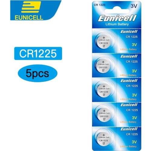 5pcs CR1225 cr 1225 Batteries LM1225 BR1225 ECR1225 KCR1225 3V Lithium Battery Button Cell Coin Batteries for Watches Car Key