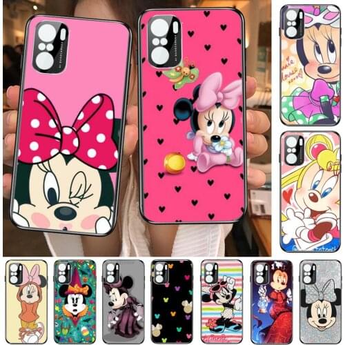 Minnie Mouse 2021 Phone Case For xiaomi redmi POCO F1 F2 F3 X3 Pro M3 9C 10T Lite NFC Black Cover Silicone Back Prett mi 10 ultr