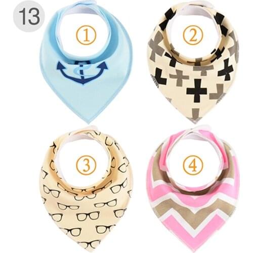 Newborn Baby Feeding Bandana Bib Toddler Infant Girl Burp Cloths Baby Boy Washable Reusable Bibs Saliva Towels Dropshipping