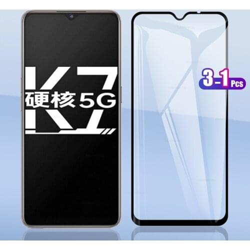 For Oppo K7 5G K75G 6.4" Full Cover Tempered Glass Screen Protector Explosion-proof Protection Film
