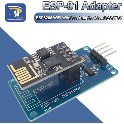 ESP8266 ESP-01 Serial WiFi Wireless Adapter Module 3.3V 5V Esp01 Breakout PCB Adapters Compatible For Arduino