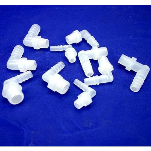 Plastic Hose Barb Fitting Male Elbow BSPP Thread Connector Garden Micro Irrigation Water Connector Equal All Size