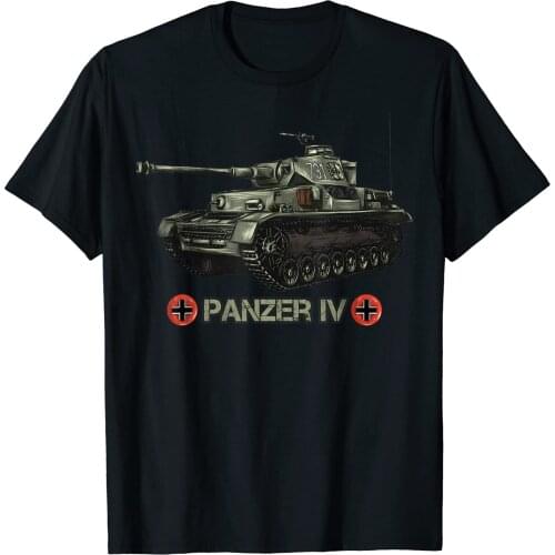 World War 2 German Tank Panzer IV gift Men t shirt Short Casual 100% COTTON O-Neck harajuku men clothing
