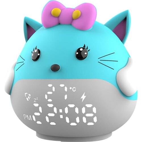 Intelligent Luminous Cartoon Alarm Clock Snooze Function Bedside Electronic Digital Alarm Clock Gift For Boys Girls Room Decor