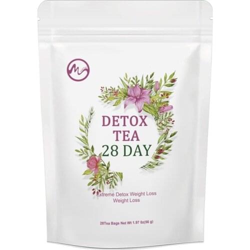 Hemp for U 28 Day Detox Tea Extreme Weight Loss Tea 100% Natural Fat Burning Colon Cleanse Reducing Bloating and Constipation