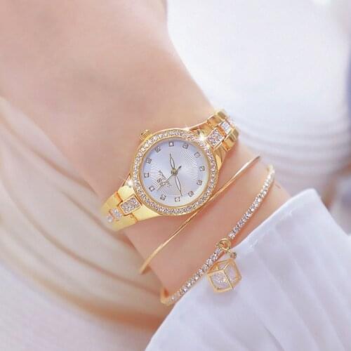 Top Sale Women Watches Shining Diamond Rhinestone Luxury Quartz Watch Fashion Ladies Waterproof Wristwatch Zegarki Damskie 2019