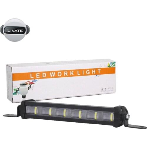LKT 7Inch 30W Car Work Light LED Bar Spot White Lemon Yellow Lamp Universal For Off Road 4x4 SUV ATV Motorcycle DC12V 24V