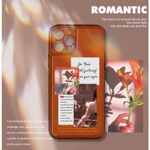 Retro French sweet girls tulip romantic art Phone Case For iPhone 11 12 Pro Max Xs Max XR Xs 7 8 Plus 7Plus case Cute Soft Cover
