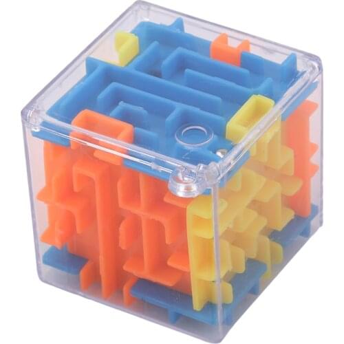 Educational childrens Toys New Maze Cube Puzzle 3D Maze Rolling Ball Development Intelligence Learning Game Toys