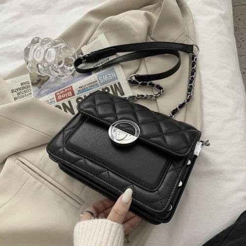 OLSITTI Brand Designer PU Leather Flap Chain Shoulder Bags For Women 2020 Simple Fashion Messenger bag Ladies Luxury Handbags