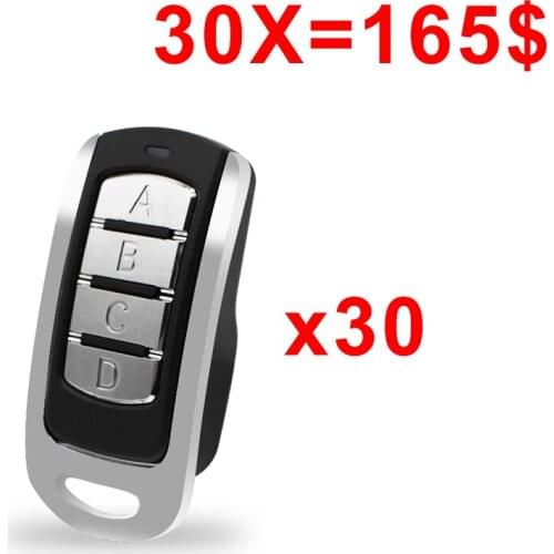 30pcs For 433.92mhz 868.35MHz 315MHz remote control fixed code rolling code gate door garage opener for barrier