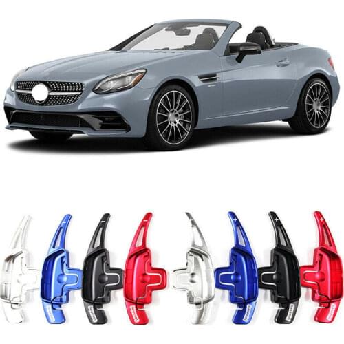 Savanini Alloy Add-On Steering Wheel DSG Paddle Shifters Extension For Mercedes Benz SLC180 SLC200 SLC300 2016-2018