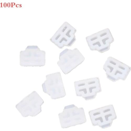 Ethernet Hub Port RJ45 Anti Dust Cover Cap Protector Plug 100Pcs Black-Hot