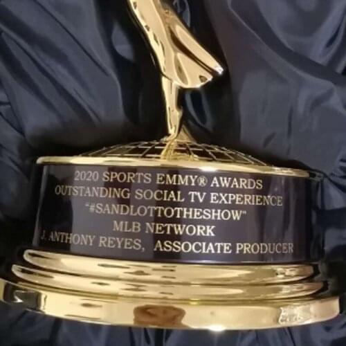 Real size 1:1 28CM/39CM Metal Emmy Trophy Factory Directly Sales Emmy trophy Academy Award Free DHL shipment Christmas gift