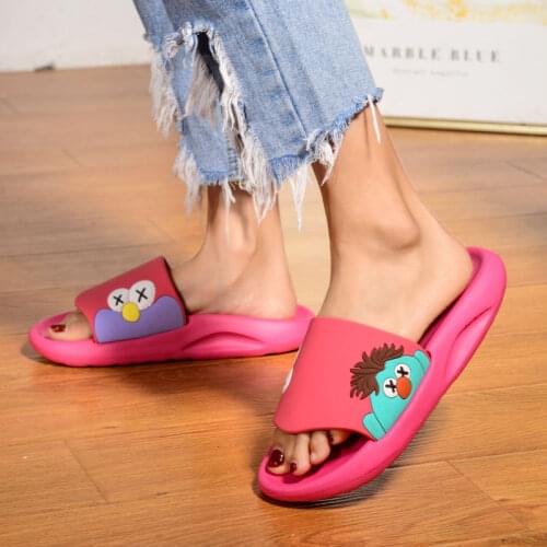 Summer Pink Flat Women EVA Slippers Couple Fashion Cartoon Slides Women Lightweight Indoor Slippers Women zapatillas casa mujer