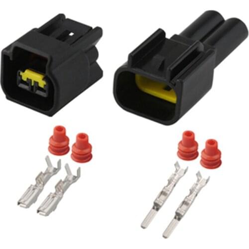10pcs/lot 2 Pin/Way Ignition Coil Plug Female Waterproof Auto Connector For Ford Focus Mondeo Furukawa FW-C-2F-B