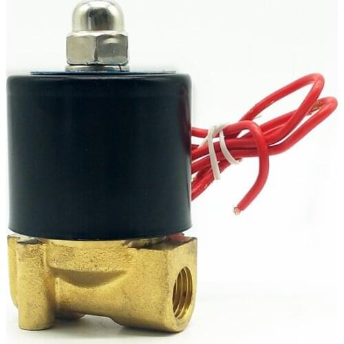 SNS Solenoid Valve 2W025-08 G1/4 2/2 Port Normal Closed Brass Valve