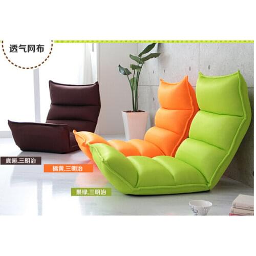 A beanbag chair. Single tatami. Folding sofa bed