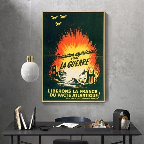 The WW2 France Canvas Art Print Painting Poster Wall Picture For Living Room Home Decorative Bedroom Decor No Frame