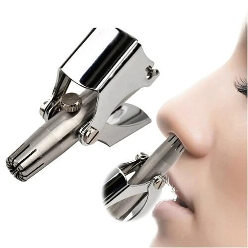 New Stainless Steel Manual Nose Trimmer For Shaving Nose Ear Hair Trimmer Shaver Face Care For Man Washable Device
