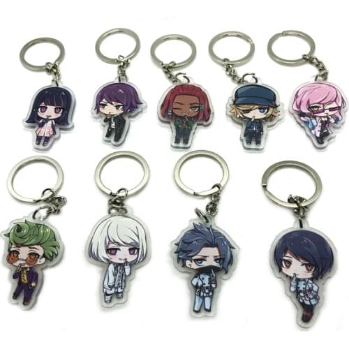 Japan Anime Akudama Drive Pendant Keychain Keyring Cutthroat Courier Hacker Ordinary Person Brawler Hoodlum Holiday Gifts