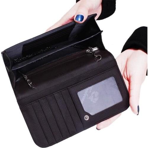 Women Wallet Female Purse Leather Wallet Long Coin Purse Card Holder Money Clutch daily phone Multifunction Carteira Feminina