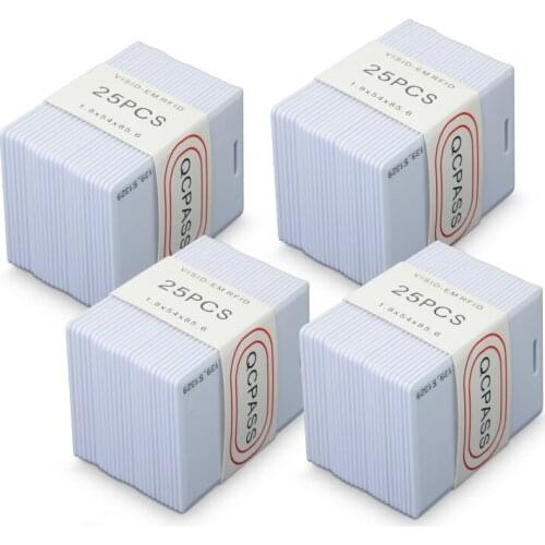 1.8mm Thick Long Range EM Sequence Proximity Clamshell Security Access ID Cards 125KHz LF RFID Card Access Control System Badge