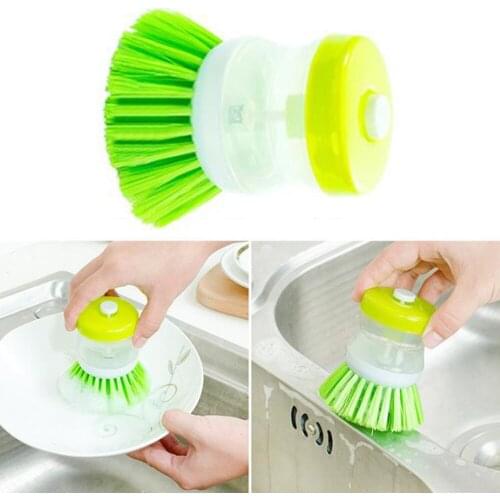 2pcs Creative Kitchen Accessories Multi-function Does Not Hurt The Hand Dishwashing Brush Kitchen Gadget Kitchen