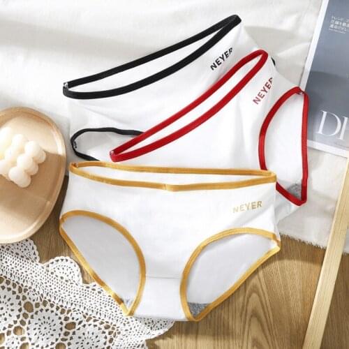3Pcs/Set L-XL High-Quality Womens Underwear Polyester Japanese Briefs For Solid Mid-waist Ladies Lingerie Cotton Crotch Panties