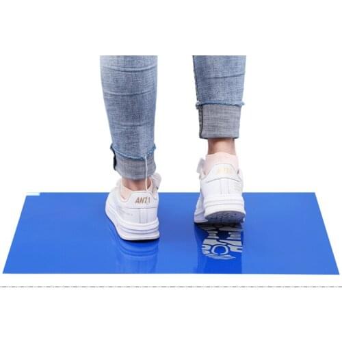 300 Sheets laboratory Tacky Sticky Mat 26"*45" laboratory home door clean workshop foot anti-static Dust Cleaner