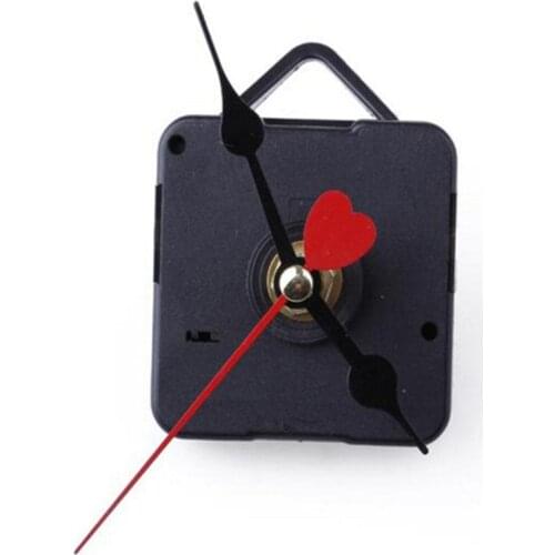 Mute DIY Heart Shaped Clock Mechanism Repair Parts Classic Hanging Black Quartz Watch Quartz Wall Clock Movement