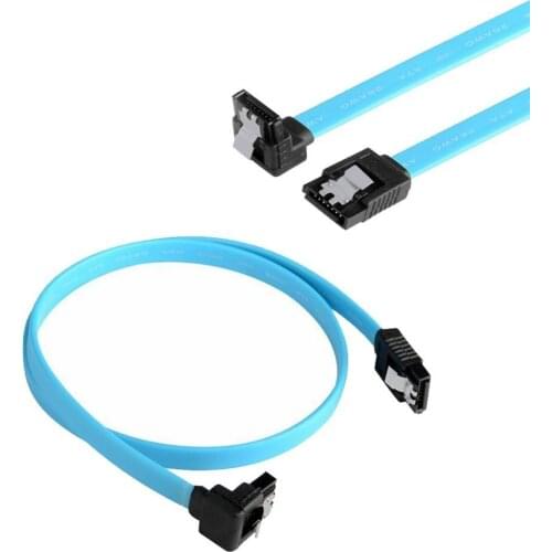 Bluelans 5Pcs SATA3.0 6GB/s Right Angle 90 Degree Bend Head Cables for HDD Hard Drive