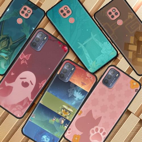 Genshin Impact Icon Phone Case For Motorola Moto G10 G30 G9 Play One Fusion Plus G8 Power Lite Hype G Stylus E6s Cover Funda