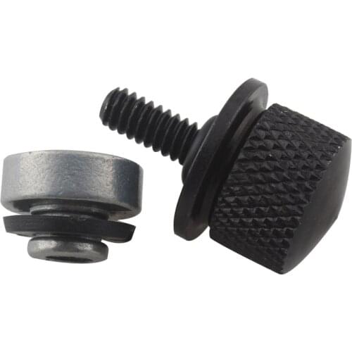 Black Knurled Craft Rear Fender Seat Screw Bolt Nut Hardware For Harley 96-20 Sportster Dyna Softail Touring CVO Model Parts