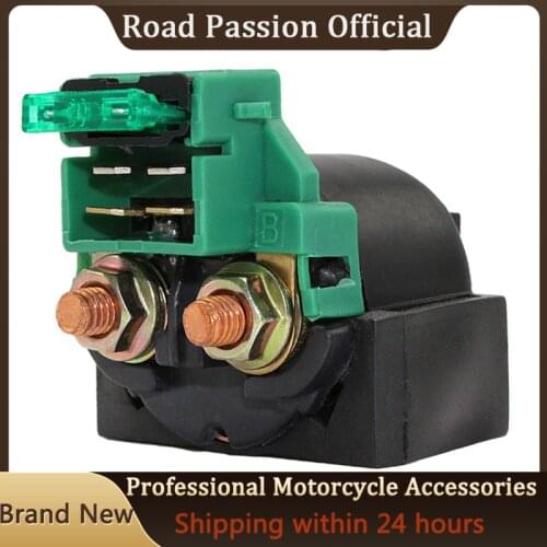Road Passion Motorcycle Starter Solenoid Relay Ignition Switch For KAWASAKI KLF220 KLF250 EL250 EN500 EX500 VN1500 VN800 KLX650
