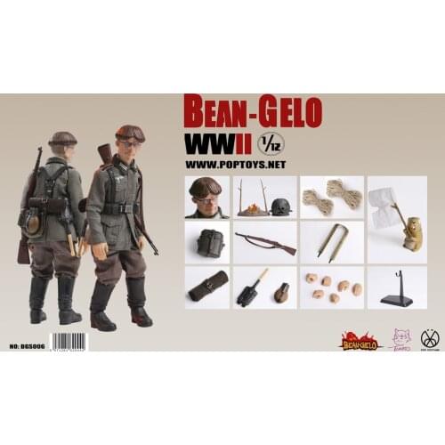 POPTOYS BGS006 WWII Bean Gelo Beautiful Westerwald Hans 1/12 Action FIGURE