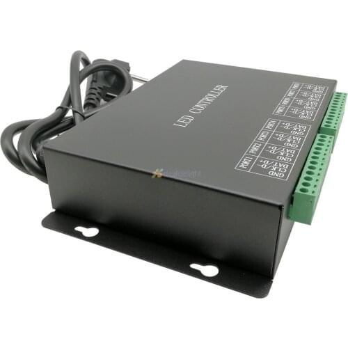 H801RC 8 Ports Salve LED Pixel Controller Computer Network LED Controller RJ45 Port Programmable DMX Master-slave Controller