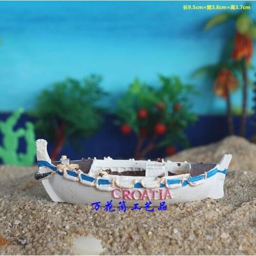 Boat Boat Boat Fishing Boat Cruise Boat Croatian Mediterranean Resin Decoration