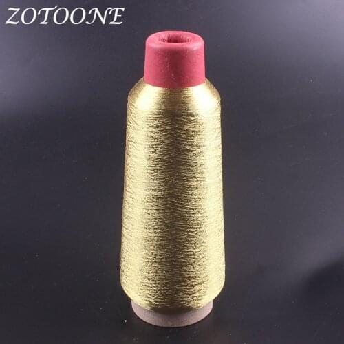 ZOTOONE Metallic Gold Embroidery Thread Wholesale Thread For Jeans Clothes DIY Handmade Sewing Thread Polyester Sewing Supplies