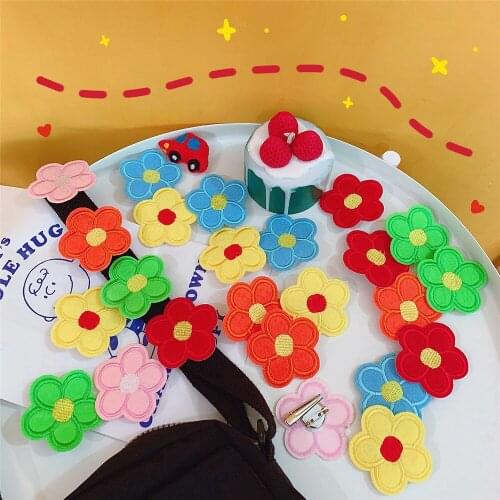 2021 New Korea Fashion Web Celebrity Flower Brooch Lovely Embroidered Brooch Bobby Pin Multifunctional Brooch Jewelry Wholesale