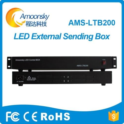 Sending card box for 4 sending cards installation can be installed in cabinet directly