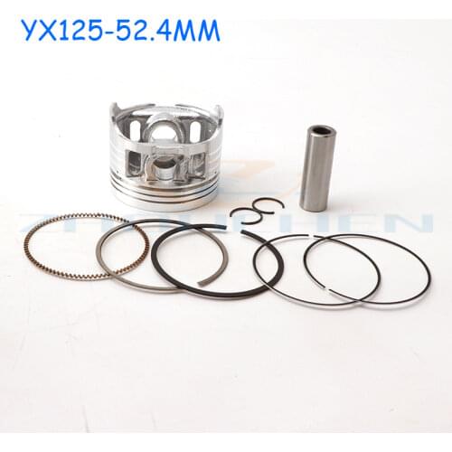 Suitable for China YX 125cc 153FMI engine Apollo Small MX 125 YCF Pit Dirt Bike high quality 52.4mm YX125 engine piston kit