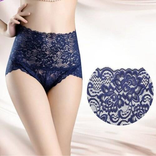 Q Women Panties Sexy Lace Underwear Woman Knickers Lace Panties Mesh Floral Lingerie Female Seamless Briefs Underpants Plus Size