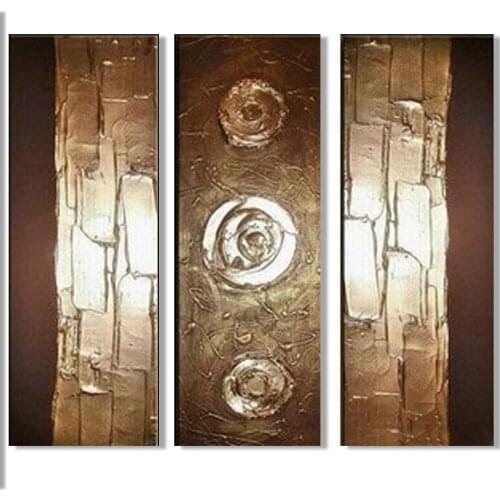 Hand Painted Abstract Oil Painting On Canvas Wall Decoration Painting For Living Room Decor Hang Picture Gold Abstract Wall Art