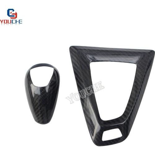 Carbon Fiber Gear Shift Knob Cover Handle Cover Basement for BMW M2 F87 M3 F80 M4 F82 F83 M5 M6 X5M