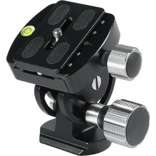 Selens SE-MP01 Monopod Tilt Head Aluminum Tilt Head for Monopods with Quick Release Plate and Base