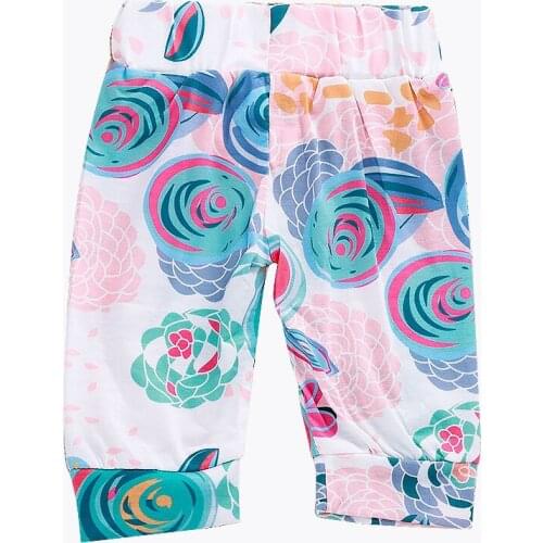 Floral Pig Newborn Baby Boy Girl Floral Harem Pants for Clearance