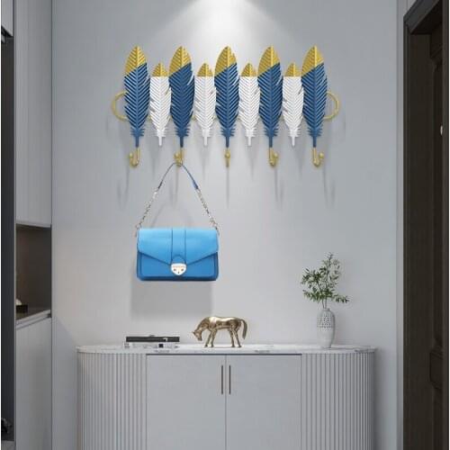 Nordic Style Modern Wall Hook Porch Key Hanger Living Room Creative Wall Hanger Wrought Iron Decoration Hooks for Hanging