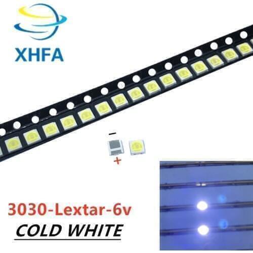 1000pcs Lextar LED Backlight High Power LED 1.8W 3030 6V Cool white 150-187LM PT30W45 V1 TV Application 3030 smd led diode